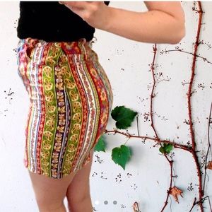 Unique rainbow striped sunflower skirt 🌈